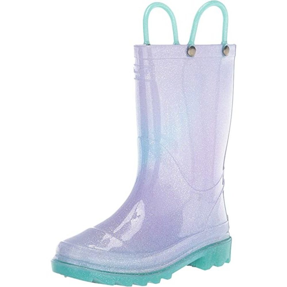 Western Chief Kid's Glitter Ombre Lighted PVC Boot